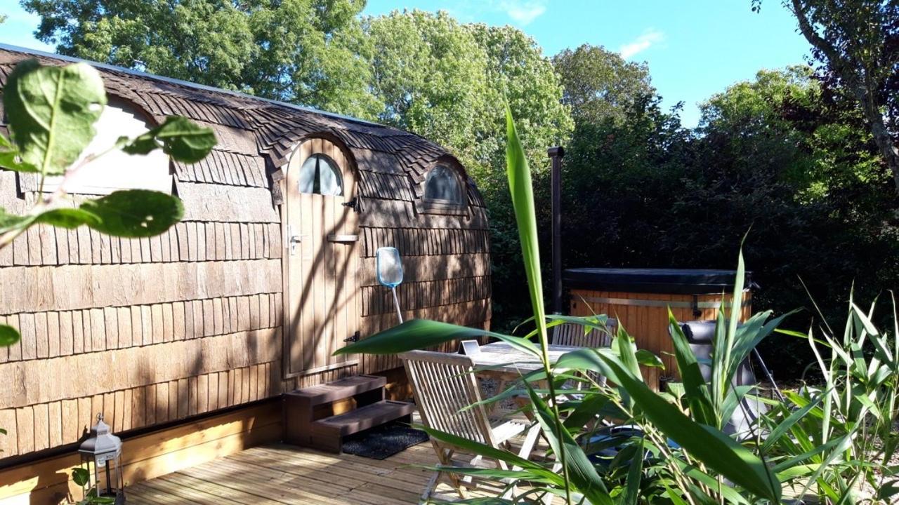 Cabane En Bois Avec Bain Nordique Et Sauna Marigny  Buitenkant foto