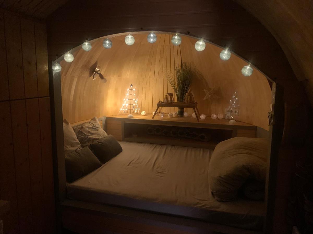 Cabane En Bois Avec Bain Nordique Et Sauna Marigny  Buitenkant foto